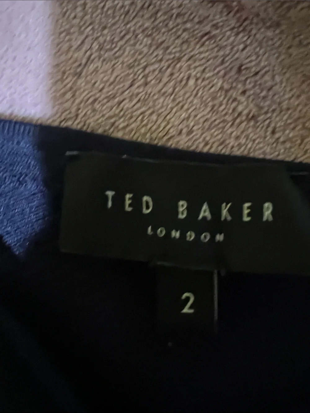 Ted Baker Navy Sleeveless Wide-Leg Jumpsuit - Picture 2 of 10